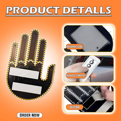 CarsX LED Hand Gesture Light for Car with Remote ( Free Gift Worth Rs 299)