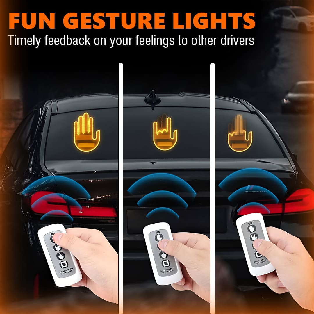 CarsX LED Hand Gesture Light for Car with Remote ( Free Gift Worth Rs 299)