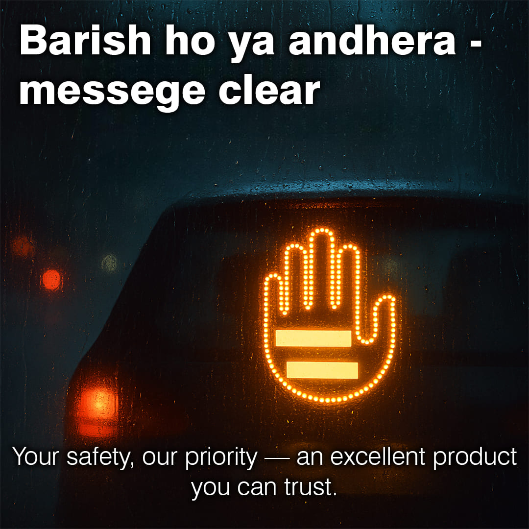 CarsX LED Hand Gesture Light for Car with Remote ( Free Gift Worth Rs 299)